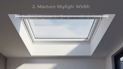 Measure Skylight Width
