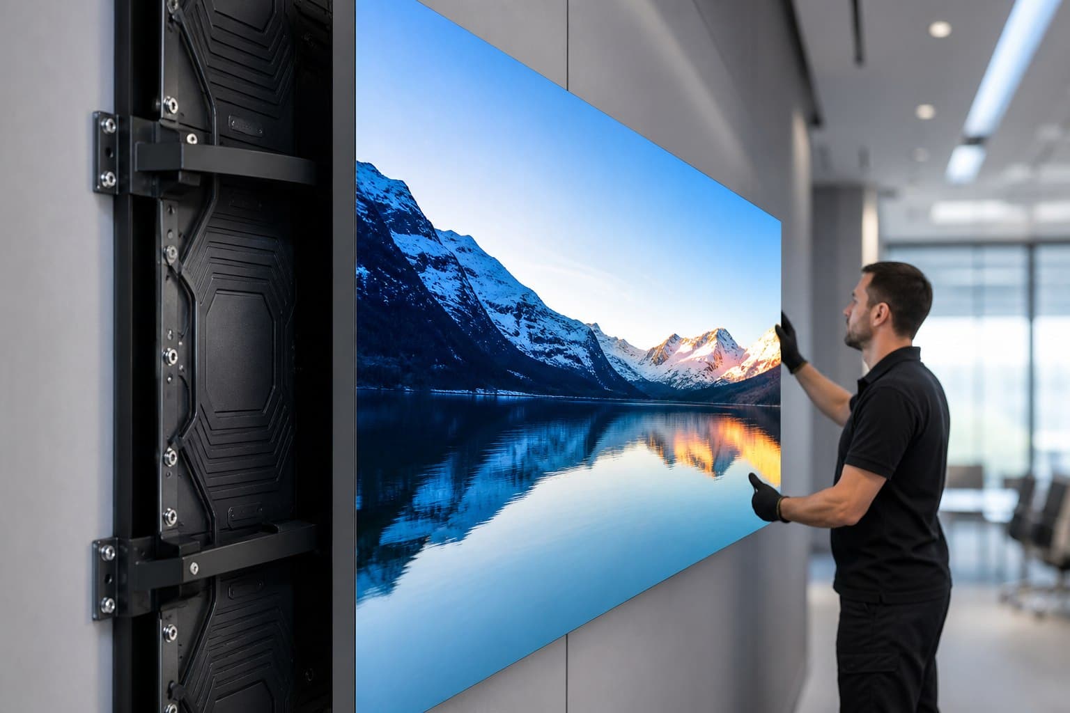 LED Video Display - COB LED screen detail