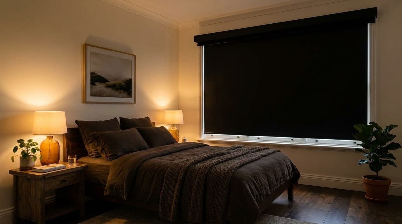 Blackout Shades - blinds closed