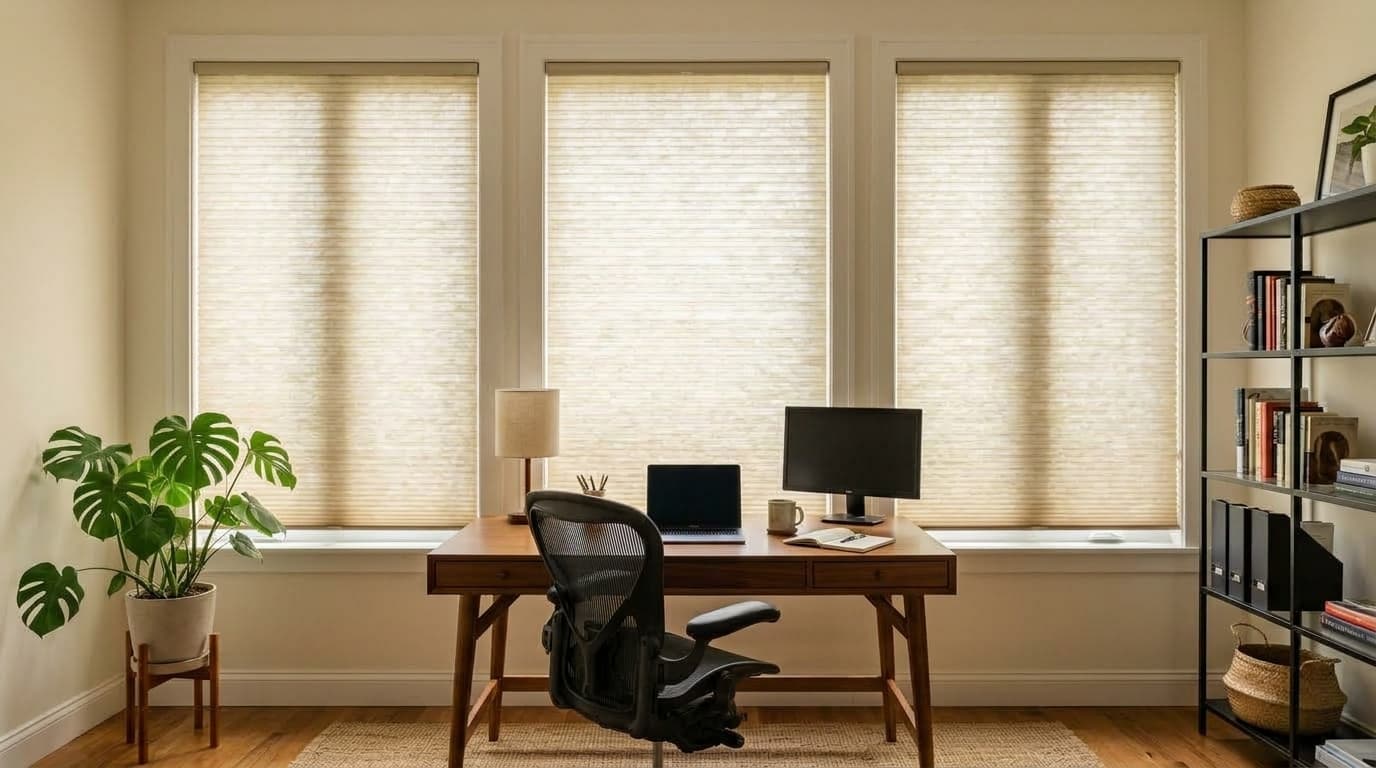 Honeycomb Blinds - blinds closed