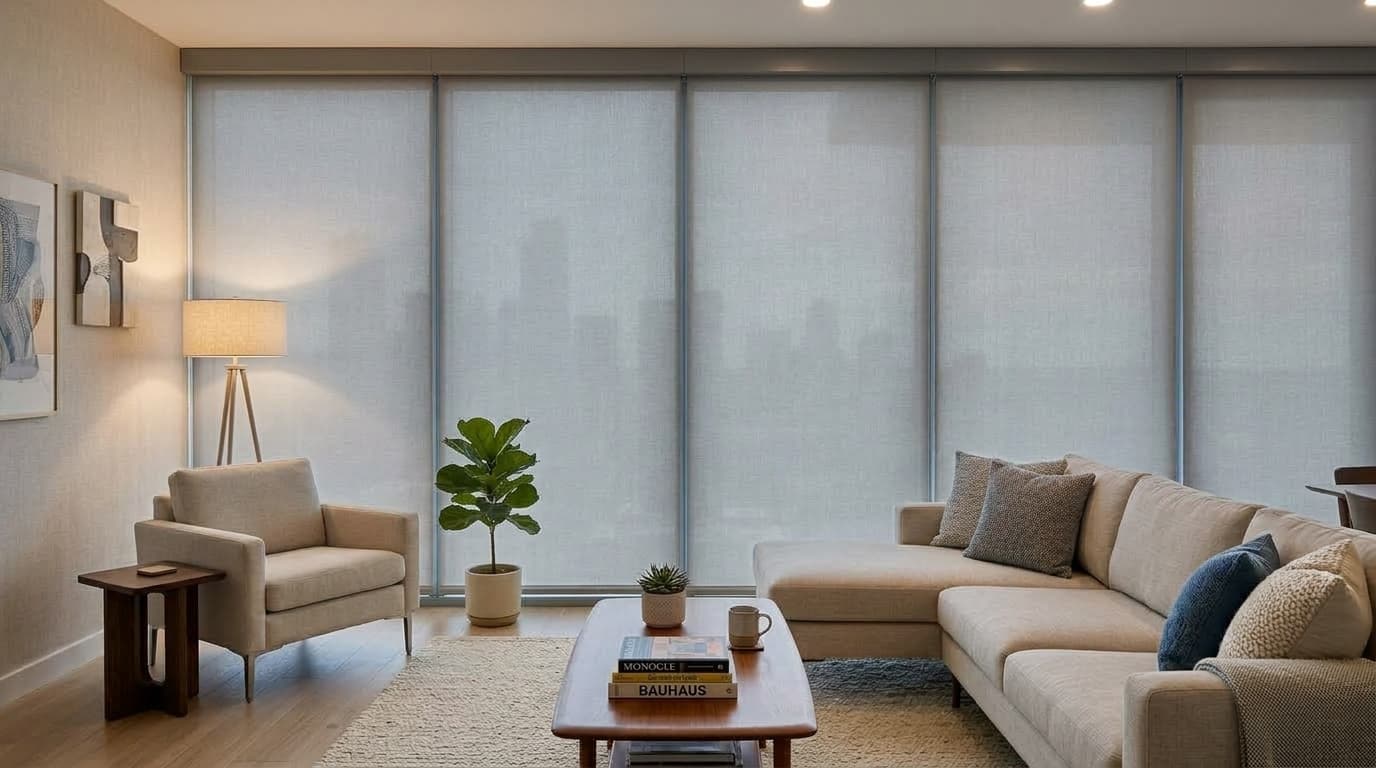 Roller Shades - blinds closed