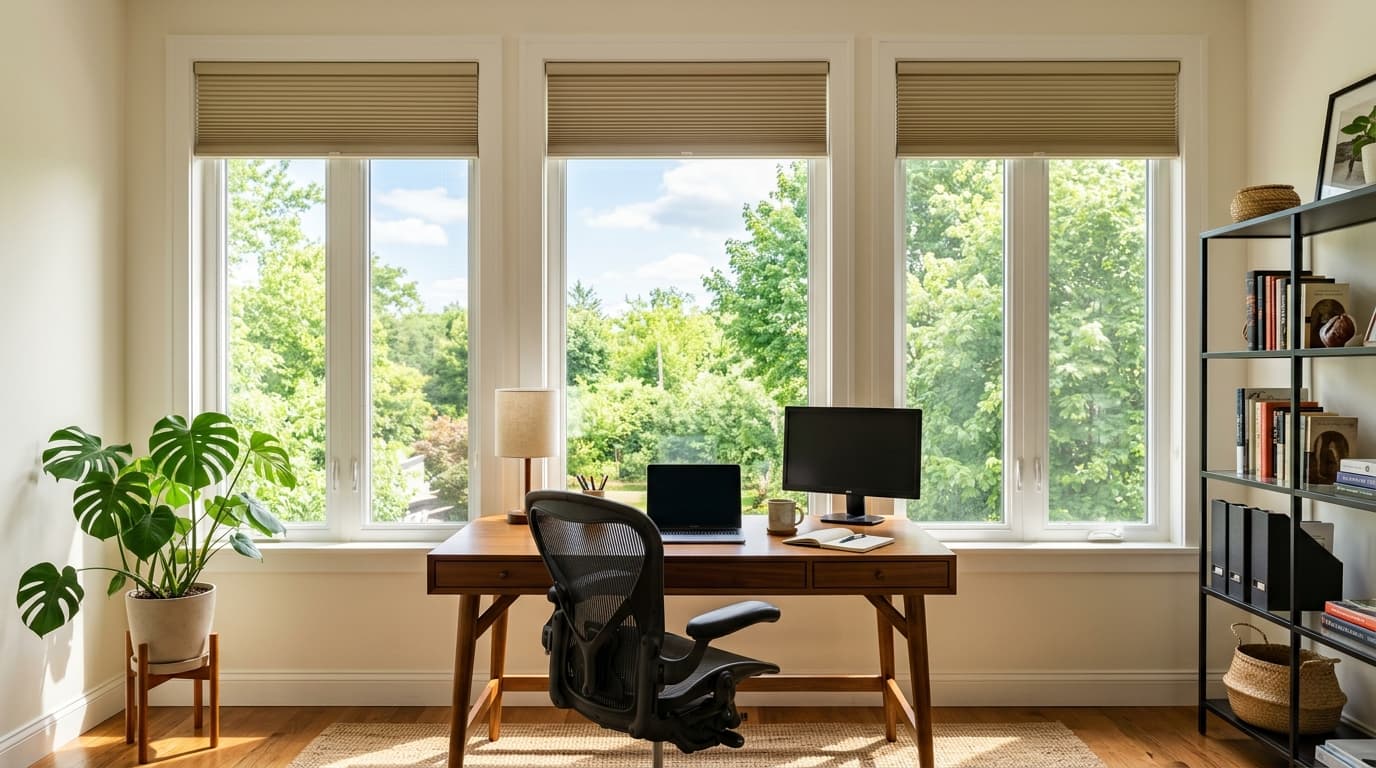Honeycomb Blinds - blinds open
