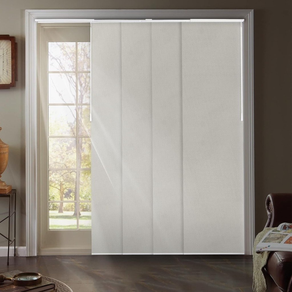 Panel Track Blinds in architectural setting