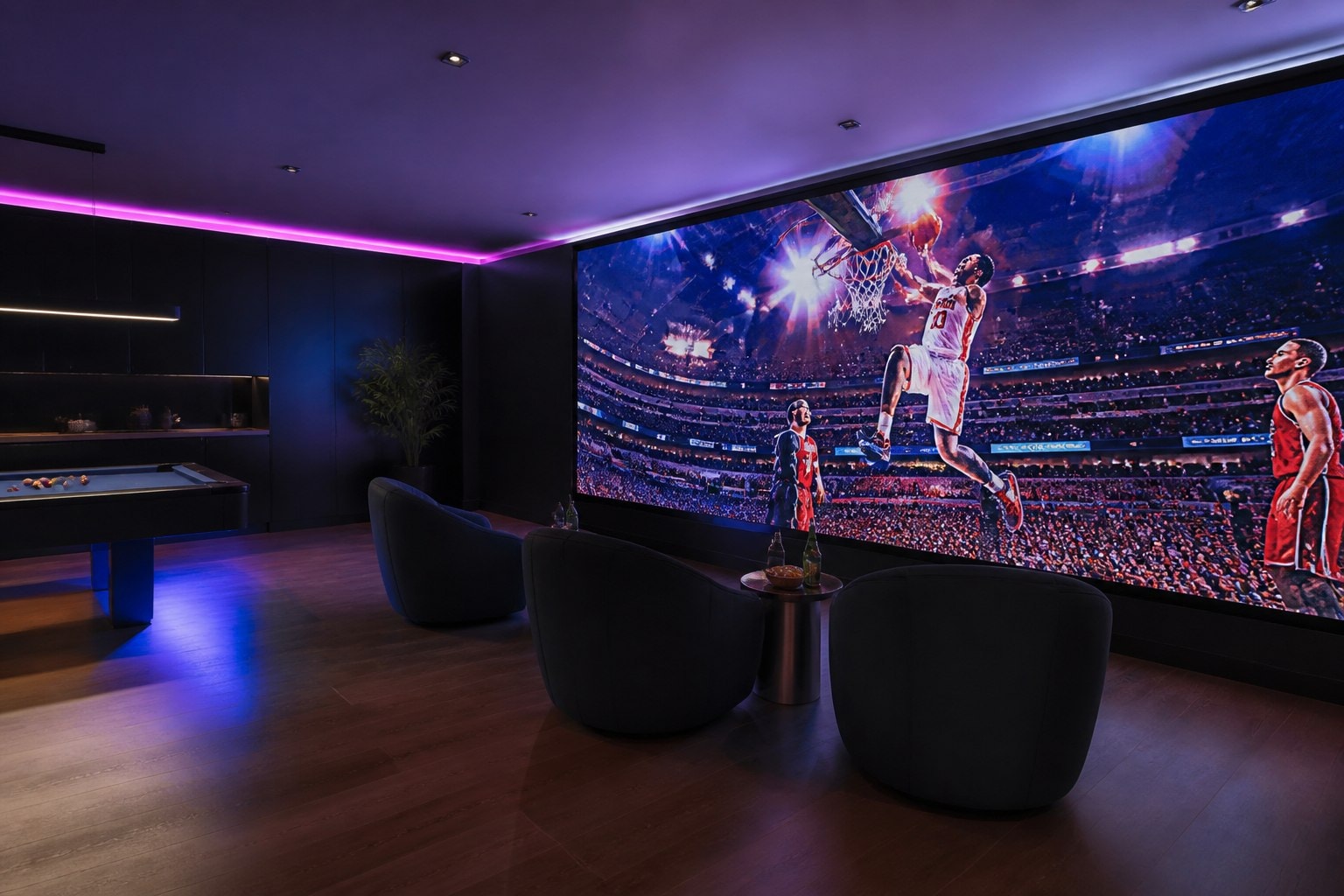 COB LED Display in architectural setting